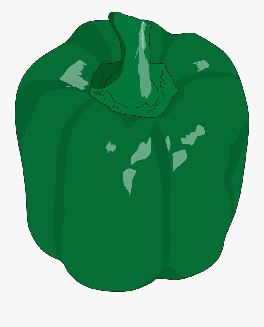 Green Pepper Vegetable Vegetarian Free Photo - Bell Pepper, Transparent Clipart