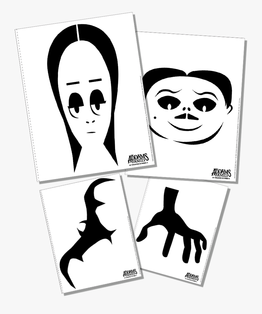 Download Addams Family Pumpkin Carving Stencils , Free Transparent Clipart - ClipartKey