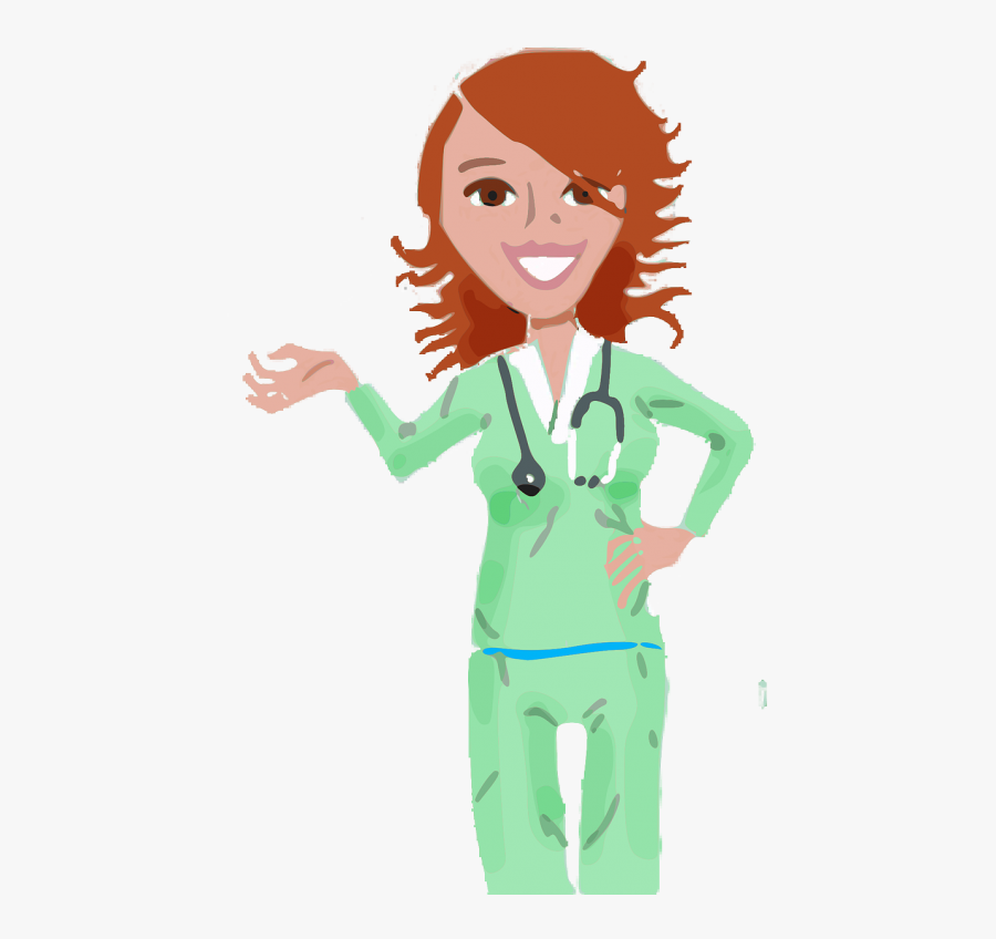 Nurs Woman Girl - Clip Art Medical Assistant, Transparent Clipart