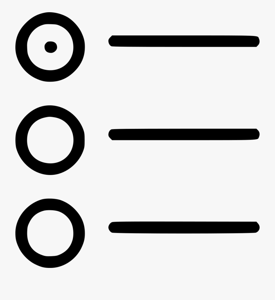 Graphic Freeuse Stock Bullet Svg Outline - Many Icon, Transparent Clipart