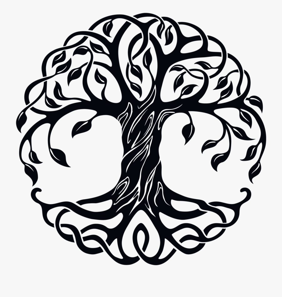 Decorative Celtic Tree Of Life Sticker - Arvore Da Vida Celta, Transparent Clipart