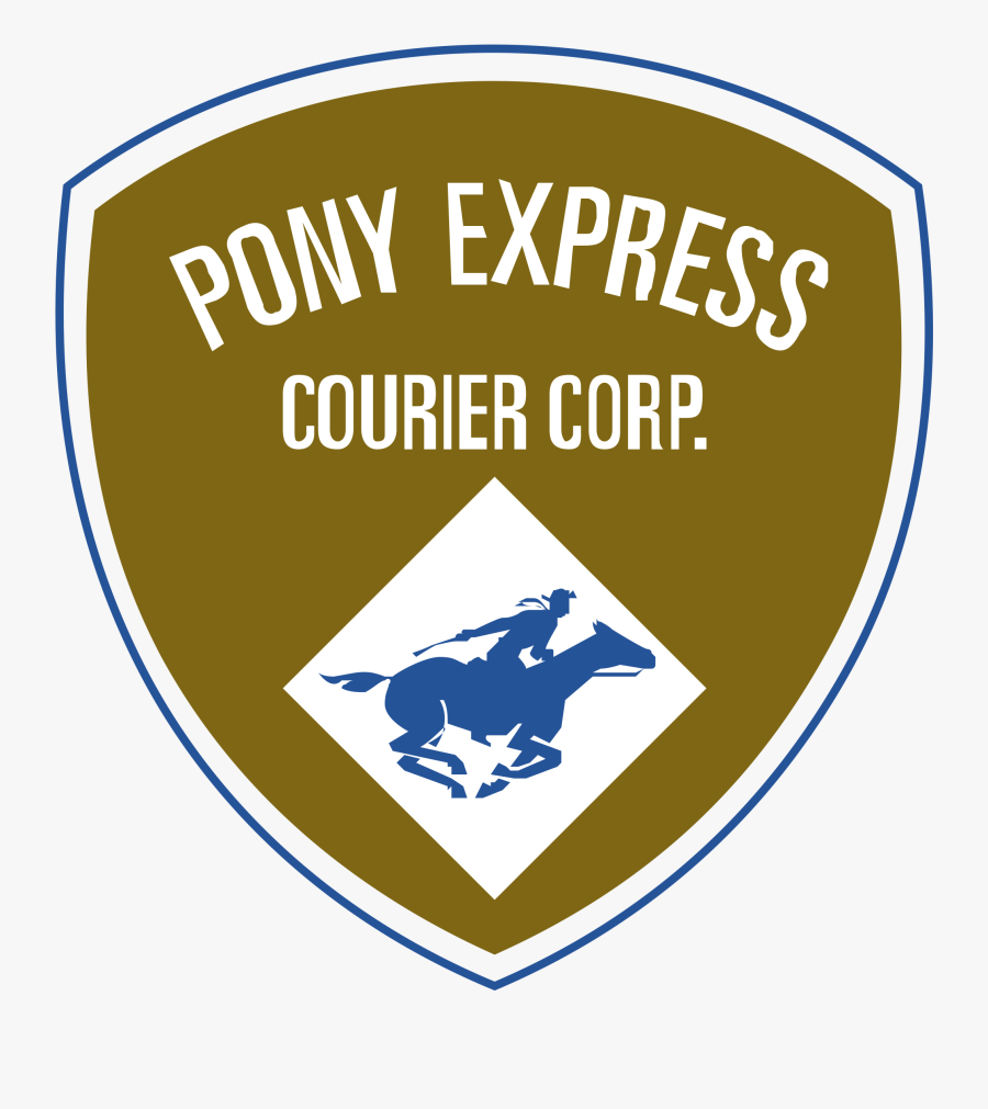 Pony Express Courier Logo Png Transparent - Emblem, Transparent Clipart