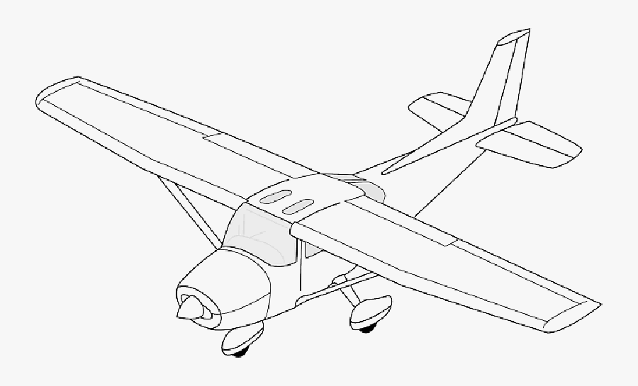 Plane Clipart Easy - Cessna 406 Plane Drawing, Transparent Clipart