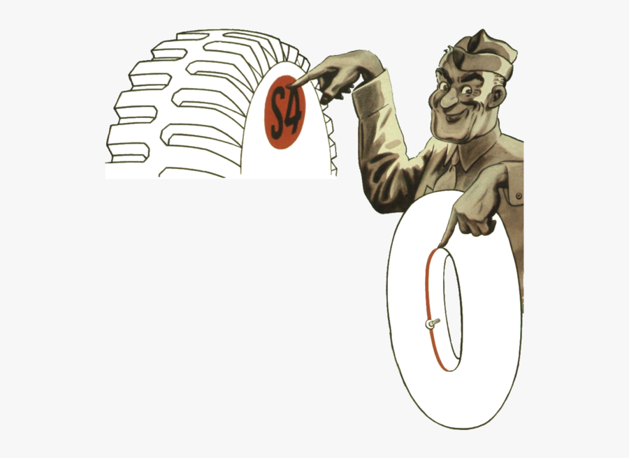 These Marks Mean Synthetic Rubber - Synthetic Rubber Tires 1940, Transparent Clipart