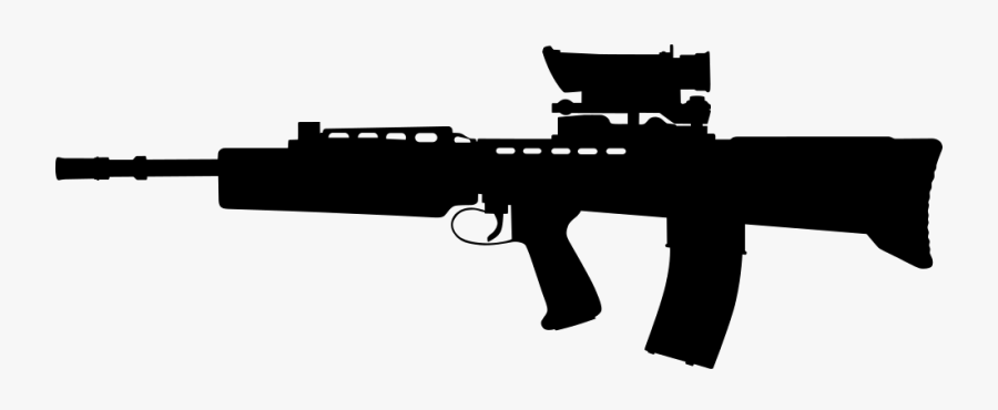 Rifle,trigger,machine Gun,gun Barrel,sniper Rifle,air - Assault Rifle Png Icon, Transparent Clipart