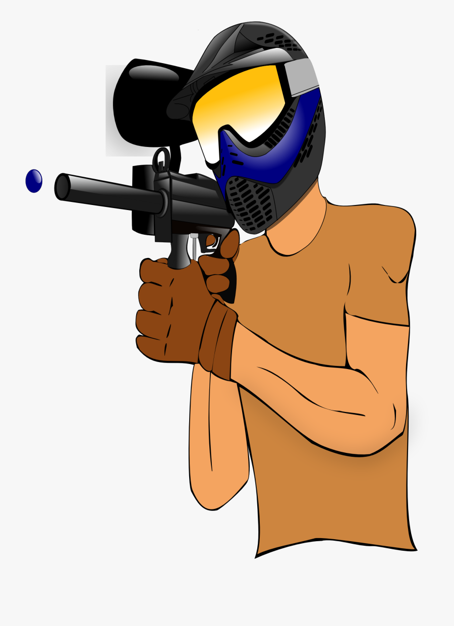 Paintball Guns Game Clip Art - Paintball Gun Pictures Cartoon, Transparent Clipart