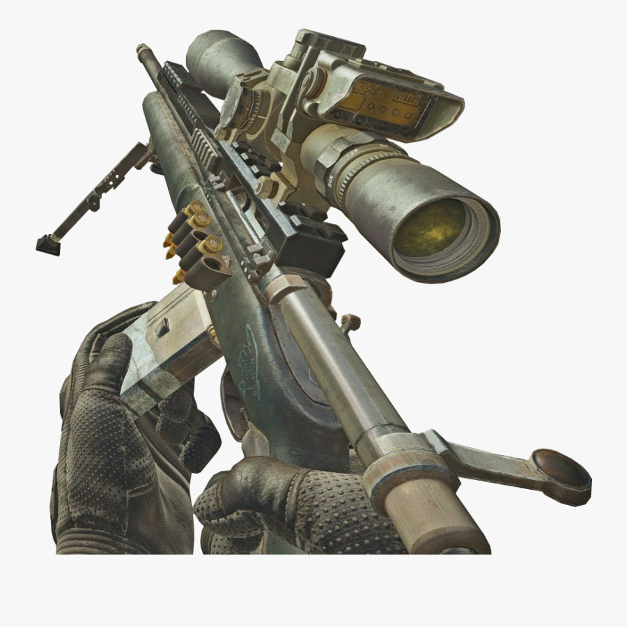Transparent Sniper Rifle Clipart - Cod Ghost Sniper Png, Transparent Clipart