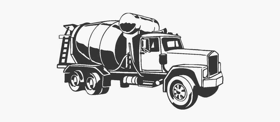 Truck Heavy Machinery Cement Mixers Architectural Engineering - Concrete Mixer, Transparent Clipart