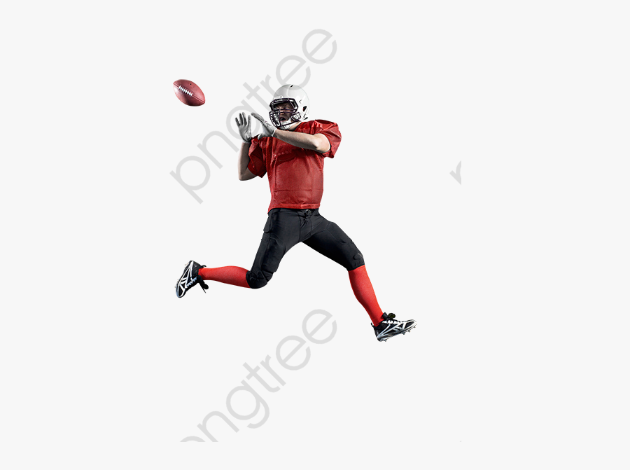 Football Player Clipart Running Back - Touch Football (american), Transparent Clipart