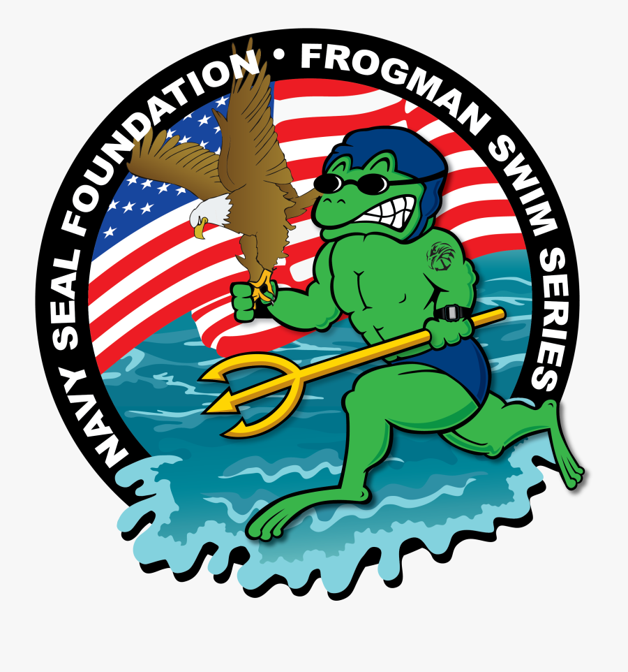 National Frogman Swim Series Official Navy Seal Foundation - Cartoon, Transparent Clipart