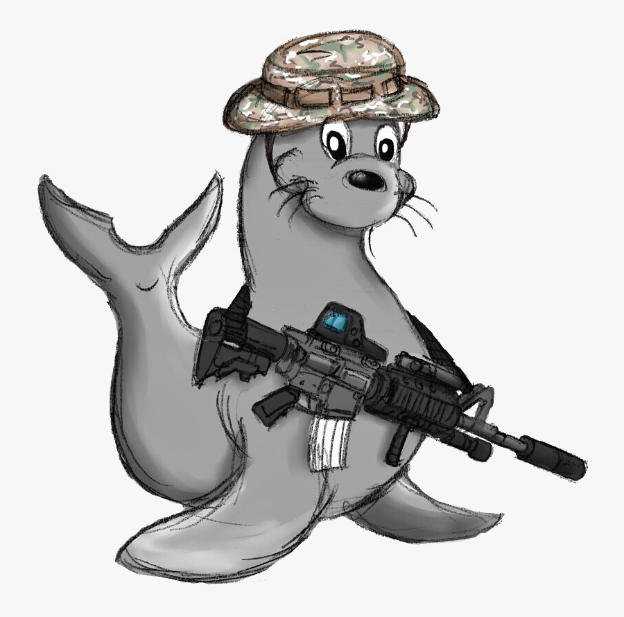 Sammy The Seal Navy, Transparent Clipart