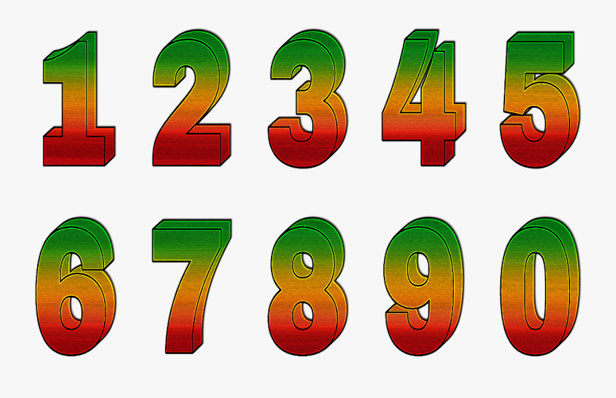 #numbers #vertjaunerouge #rasta #rastafari #rastacolors, Transparent Clipart