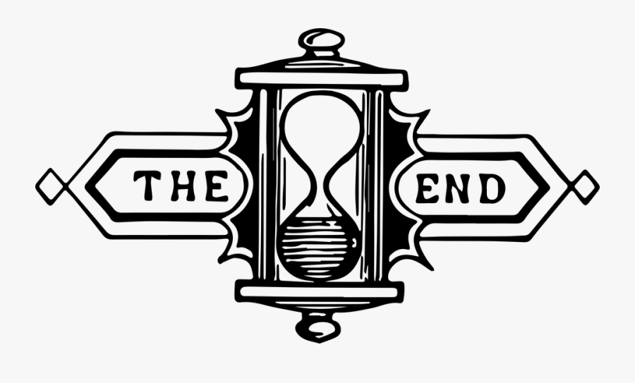 End, Hourglass, The End, Mysterious, Lineart, Line - Vector Graphics, Transparent Clipart