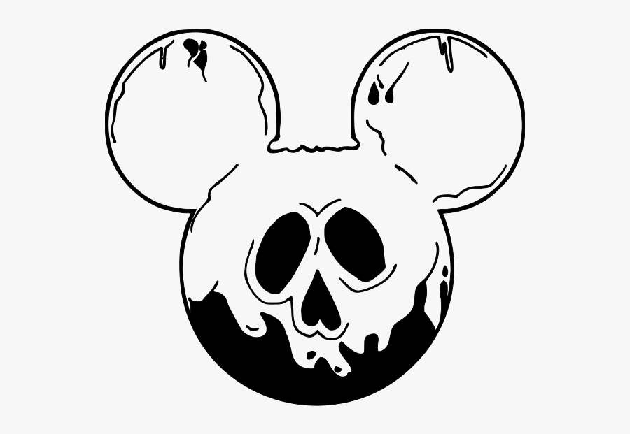 Poison Apple Halloween - Poison Apple Mickey Ears Shirt, Transparent Clipart