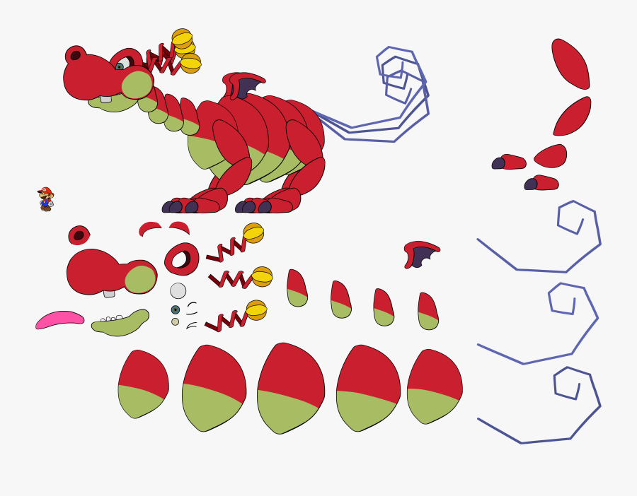 Paper Mario Bonetail, Transparent Clipart