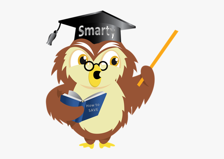 Smart Owl Clip Art - Clip Art Smart Student, Transparent Clipart