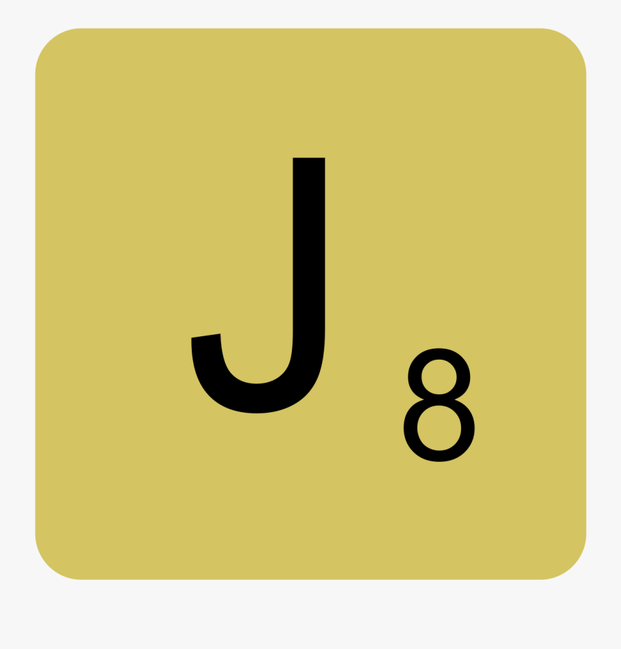 Lettre J Scrabble, Transparent Clipart
