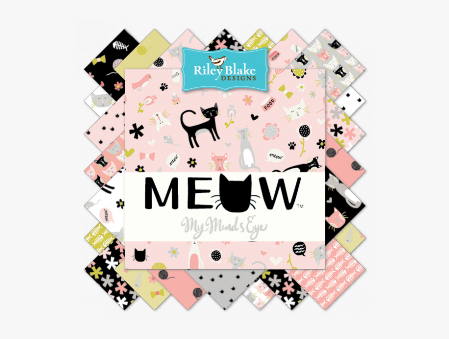 Category6580 - Meow Riley Blake, Transparent Clipart