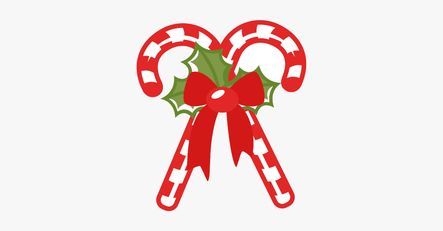 Candy Cane Christmas Canes Scrapbook Clip Art Cut Outs - Cute Christmas Candy Cane, Transparent Clipart