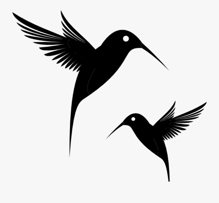 Hummingbird Clipart Black Humming Bird Clip Art At - Hummingbird Vector Black And White, Transparent Clipart