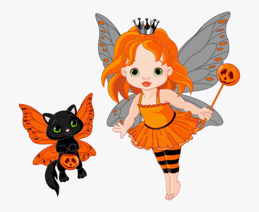 Halloween Fairy Clipart, Transparent Clipart