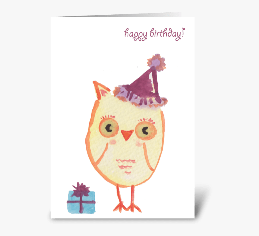 Clip Art Happy Birthday Owl Pictures - Cartoon, Transparent Clipart