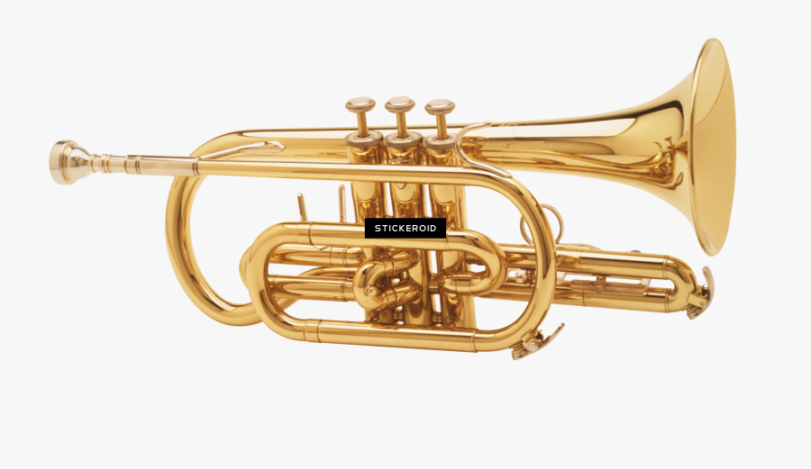 Transparent Trumpet Clipart Free - Golden Trumpet Png, Transparent Clipart