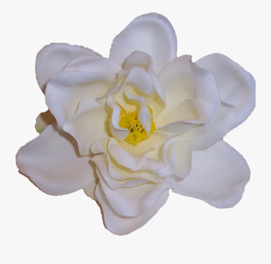 Gardenia Artificial Flower Pin Brooch Hair Clip White - Artificial Flower, Transparent Clipart