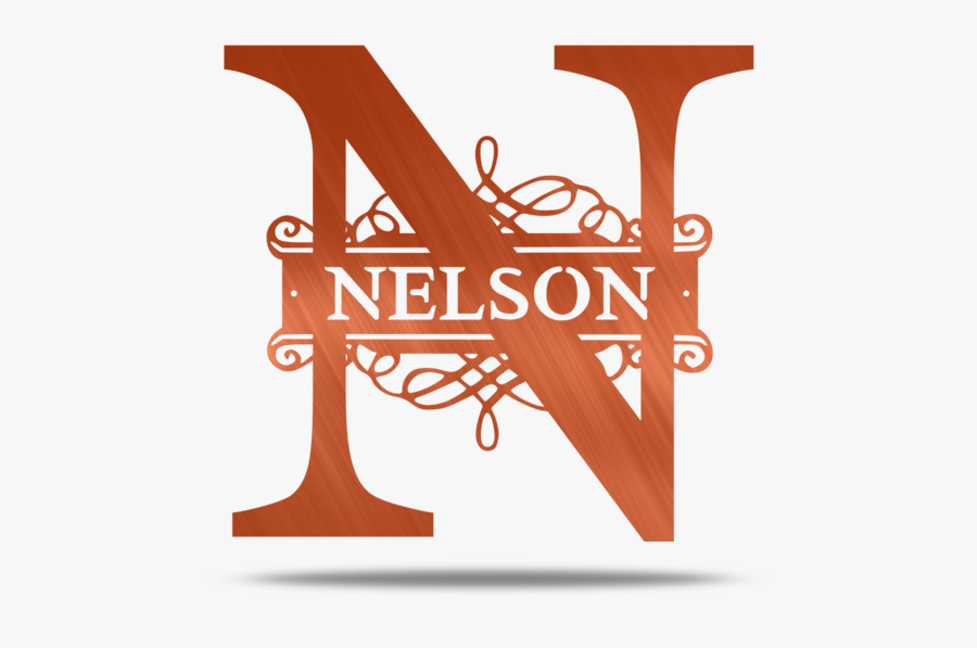 Scroll Initial & Name Personalizable Steel Wall Art - Northstar Medical Radioisotopes, Transparent Clipart