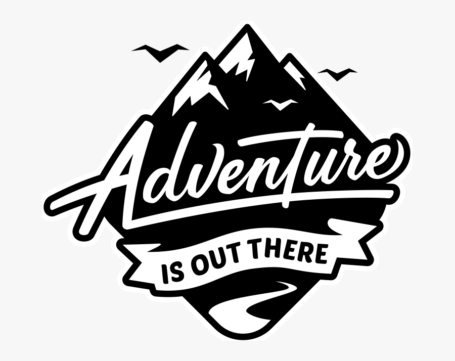 Hannah"s Happy Hour - Adventure Logo Black And White, Transparent Clipart