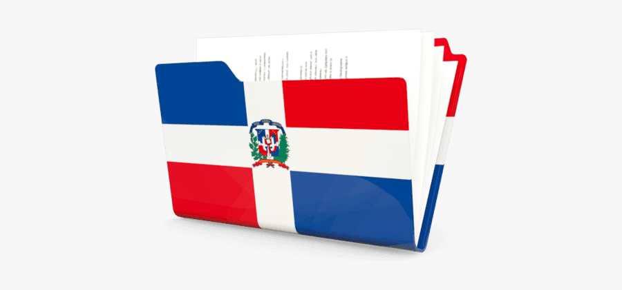 Dominican Republic Flag, Transparent Clipart