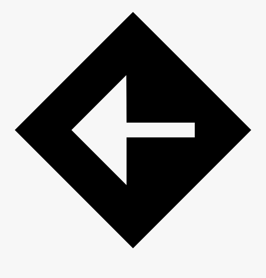 Point Left Arrow Pointer Cube - Cool Square Icon, Transparent Clipart