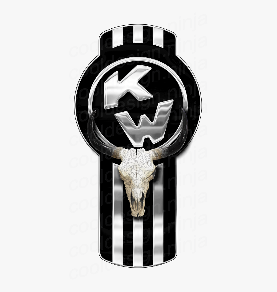 Kenworth Log Truck - Black And Chrome Kenworth Logo , Free Transparent ...