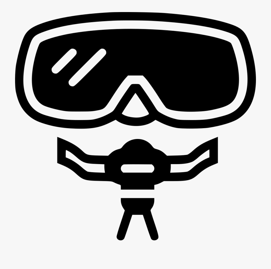 Scuba Mask - Scuba Mask Printable Template, Transparent Clipart