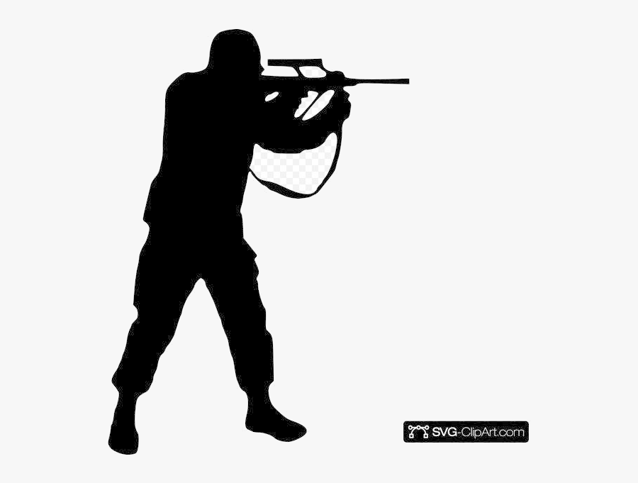 Soldier Clip Art Icon And Clipart Transparent Png - Soldier Silhouette, Transparent Clipart