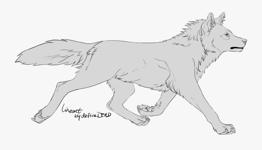 Dog Puppy Line Art Drawing Canidae - Transparent Wolf Bases, Transparent Clipart