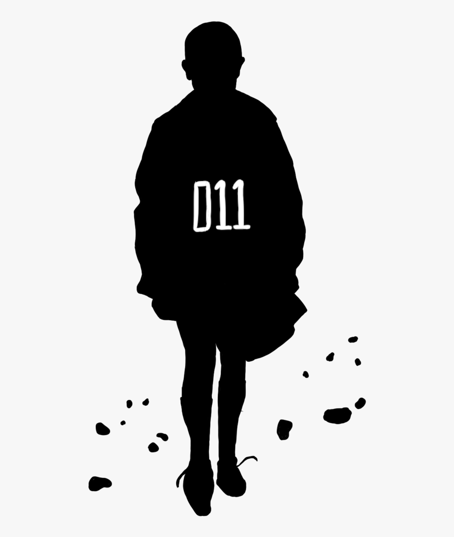 Stranger Things Eleven Silhouette, Transparent Clipart