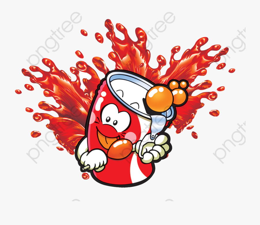 Cartoon Soft Drinks Png, Transparent Clipart