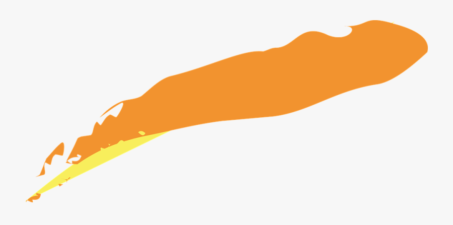 Paint Spill - Transparent Orange Splash Png, Transparent Clipart
