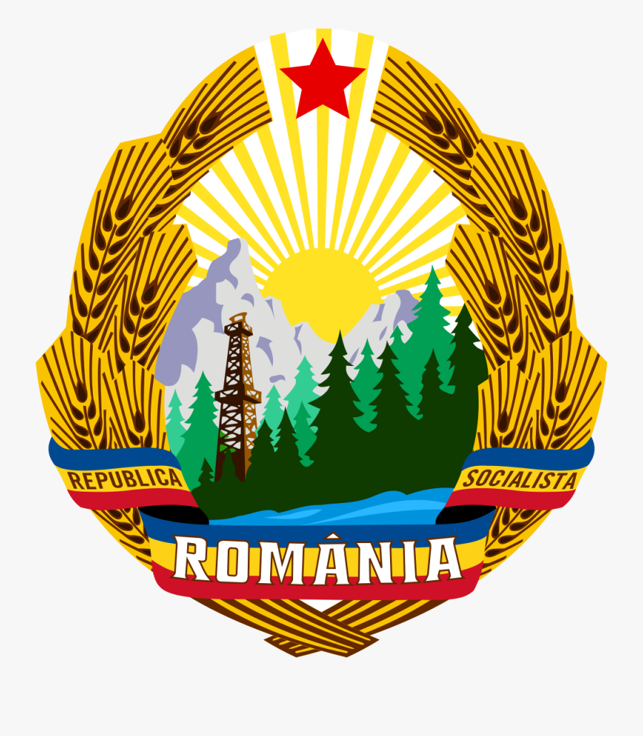 Communist Romania Coat Of Arms, Transparent Clipart