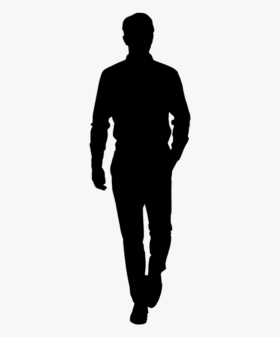Transparent Man Walking Silhouette Png - Silhouette Of Man Running, Transparent Clipart