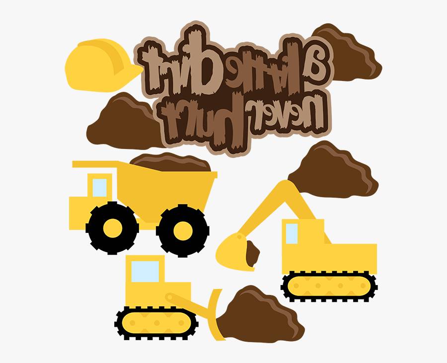 Clipart Of Hurt, Dozer And Excavator Arm, Transparent Clipart
