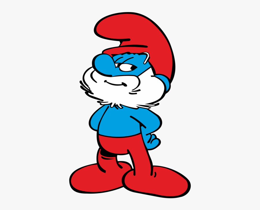Papa Smurf Png, Transparent Clipart