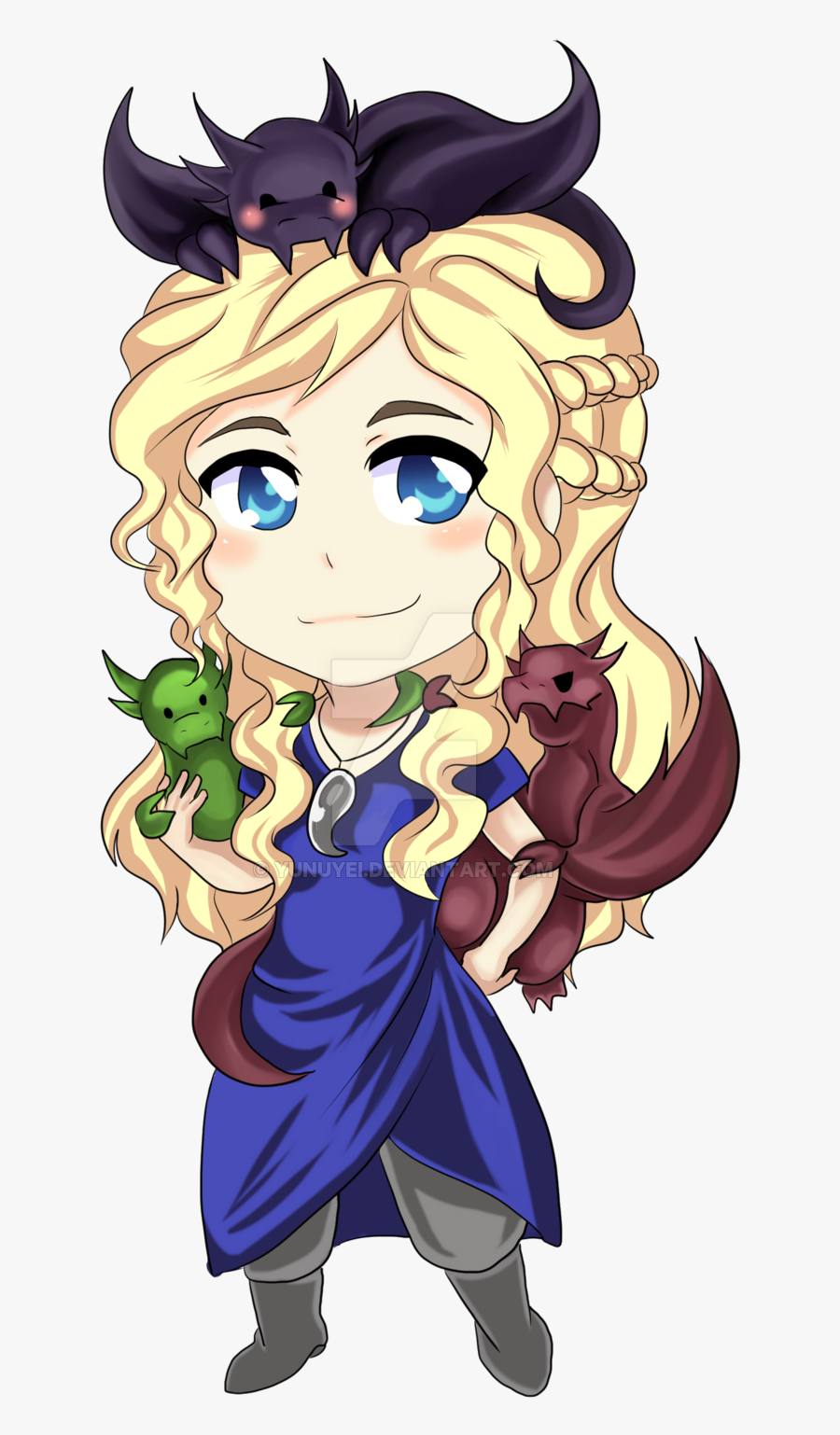 Daenerys Targaryen House Targaryen Drawing Illustration - Mother Of Dragons Cartoon, Transparent Clipart