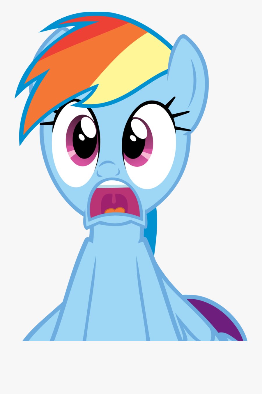 My Little Pony Rainbow Dash Surprised Clipart , Png - My Little Pony Rainbow Dash Surprised, Transparent Clipart