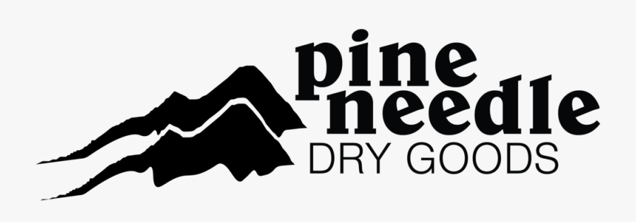 Pine Neede Dry Goods Logo Black, Transparent Clipart