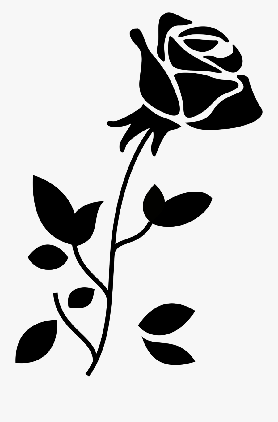 Flower Bouquet Rose Paper Embroidery - Logo Bunga Mawar Png, Transparent Clipart