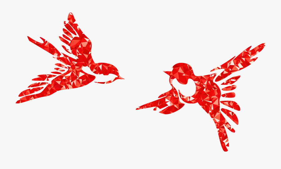 Ruby Stylized Birds Silhouette Clip Arts - Clipart Bird Silhouette Png, Transparent Clipart