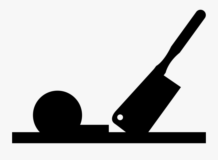 Cutting Board Side View Silhouettes Of Tools, Transparent Clipart