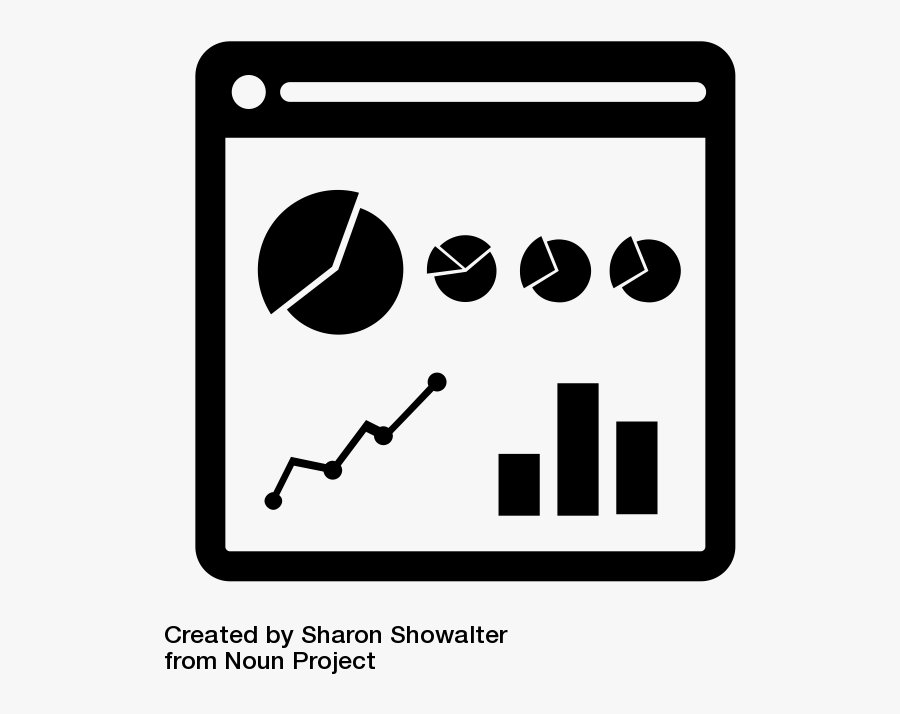 Icon From The Noun Project Site Showing Typical Charts - Data Visualization Data Icon, Transparent Clipart